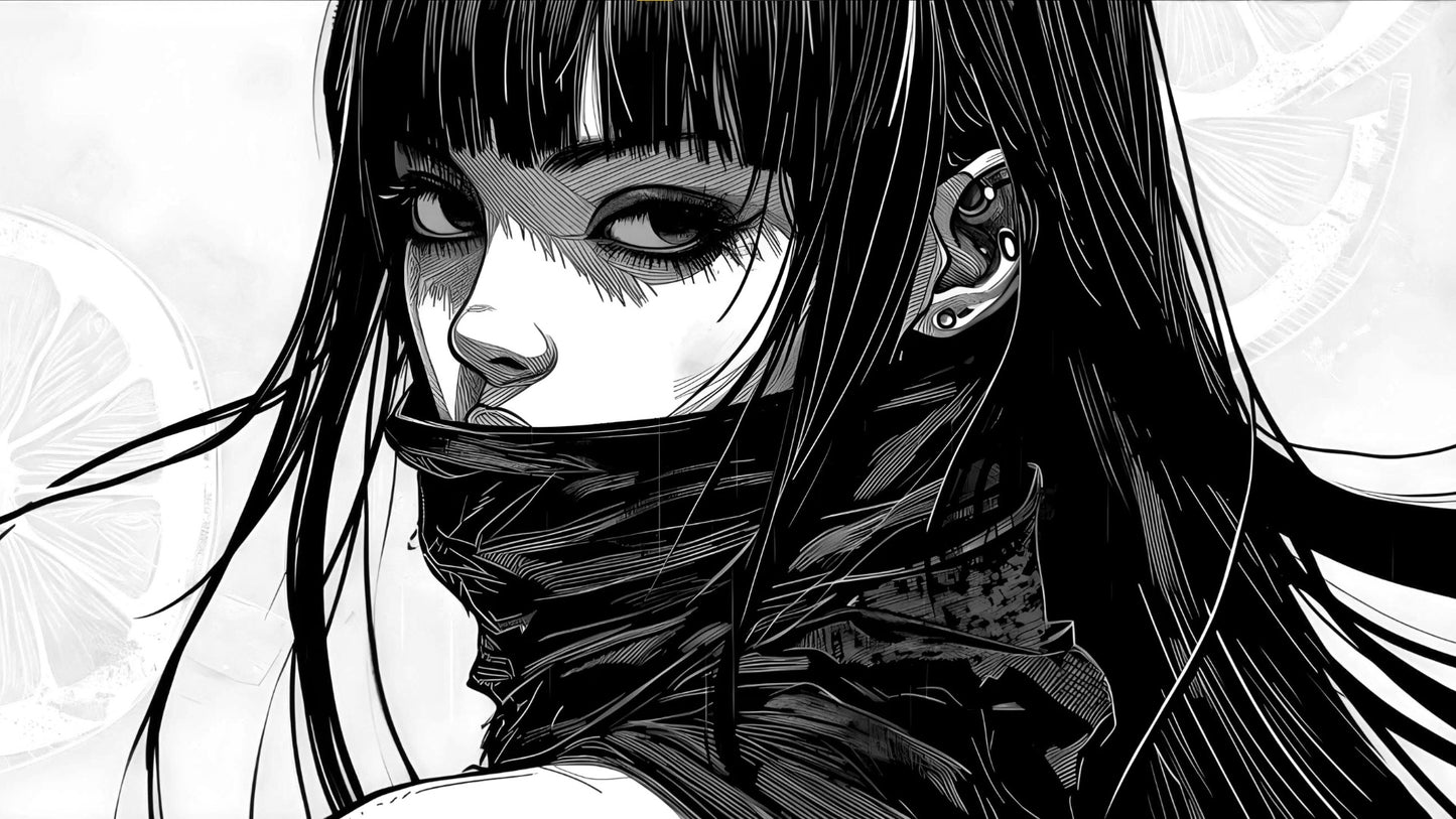 X817 - XXXL LEINWANDBILDER INKLUSIVE HOLZRAHMEN - Anime Mädchen Mit Drachen Tattoo HD Wallpaper Art DigitalArt