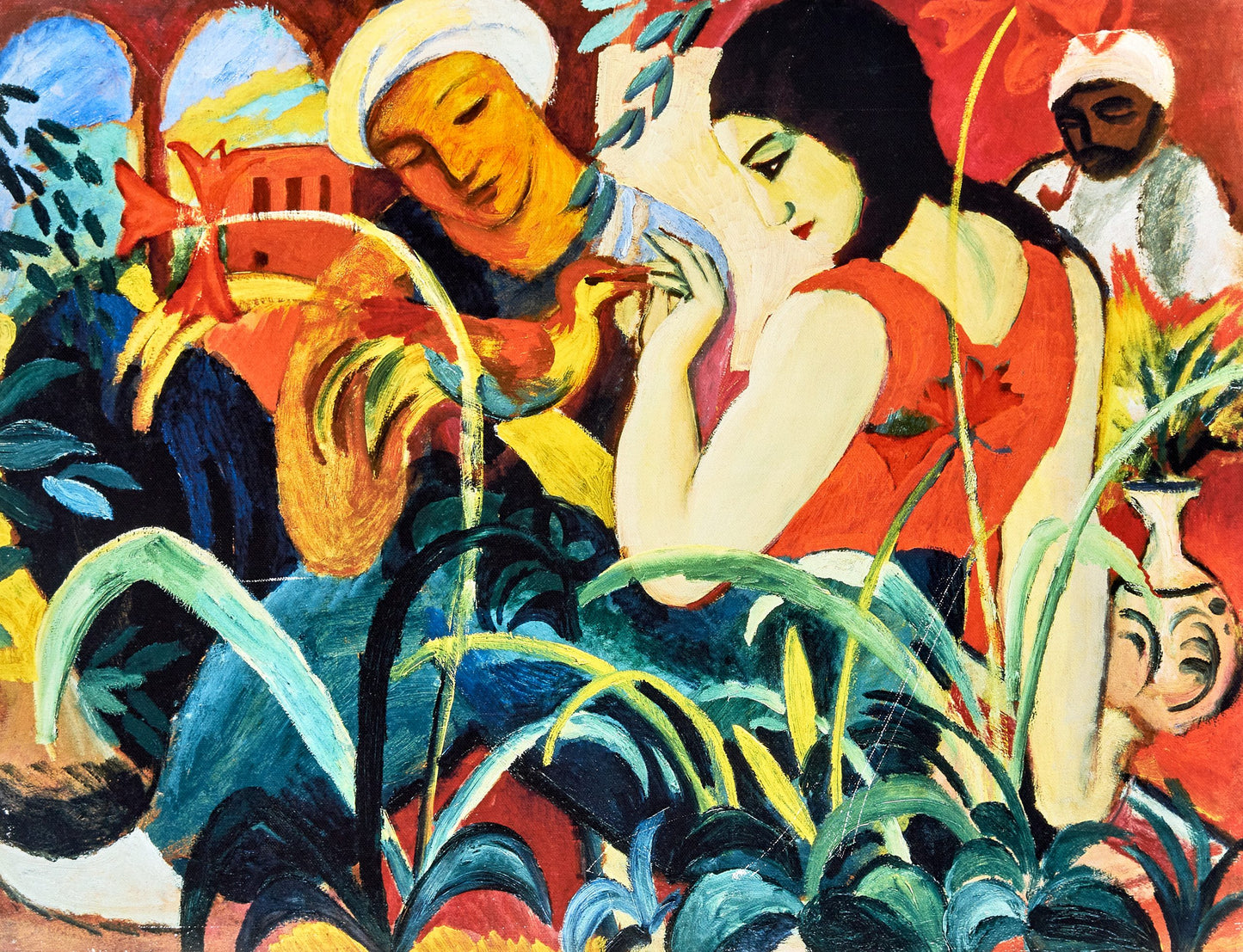 XXL Leinwandbild August Macke