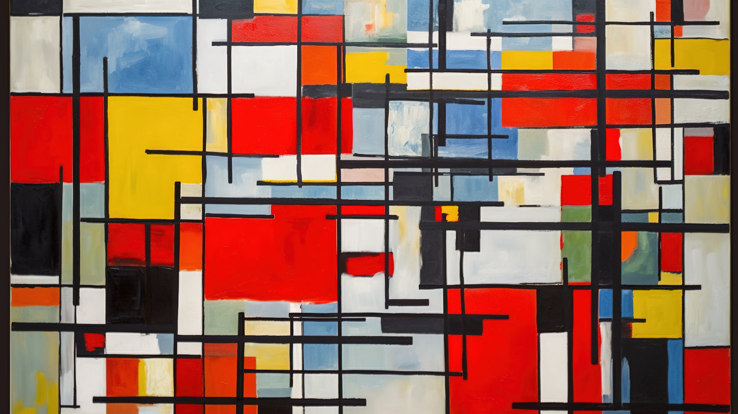 XXL Leinwandbild Piet Mondrian