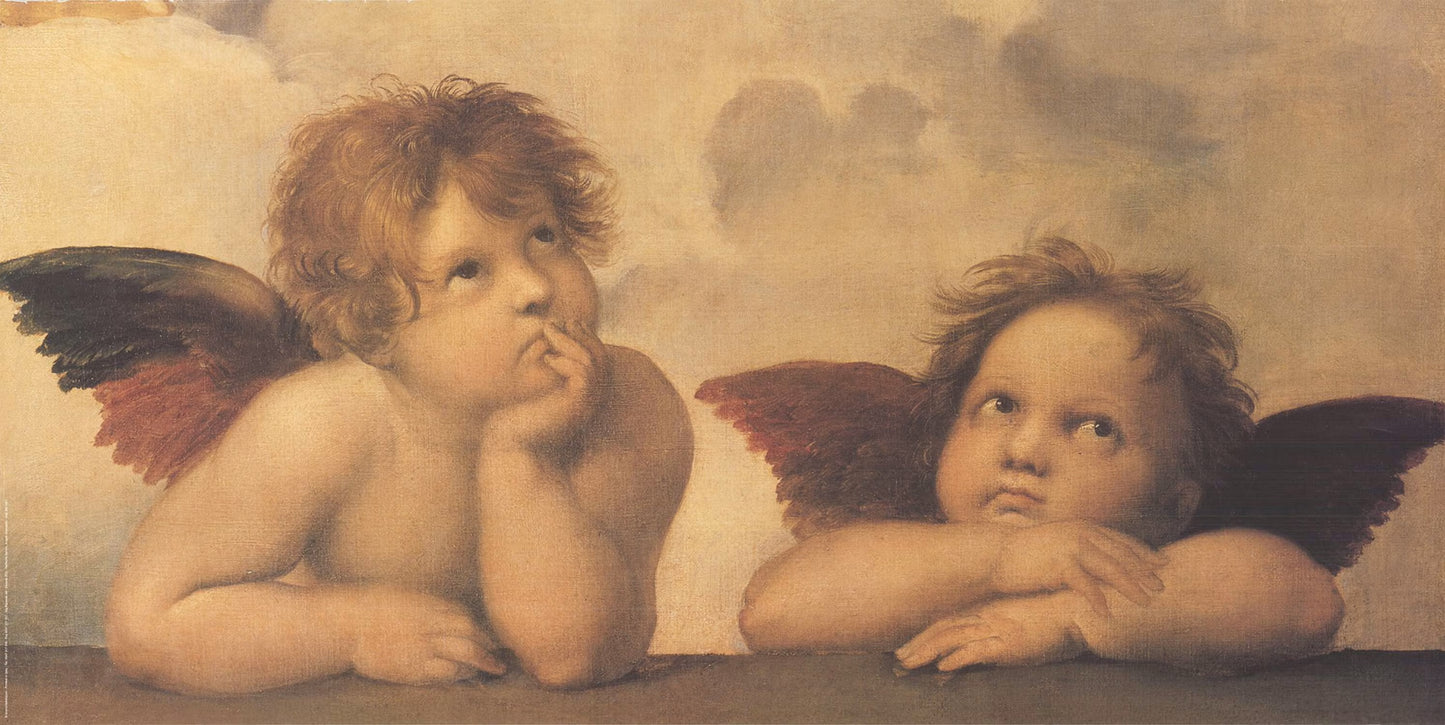 XXL Leinwandbild Raffael - Raffaello Santi Engel Kinder