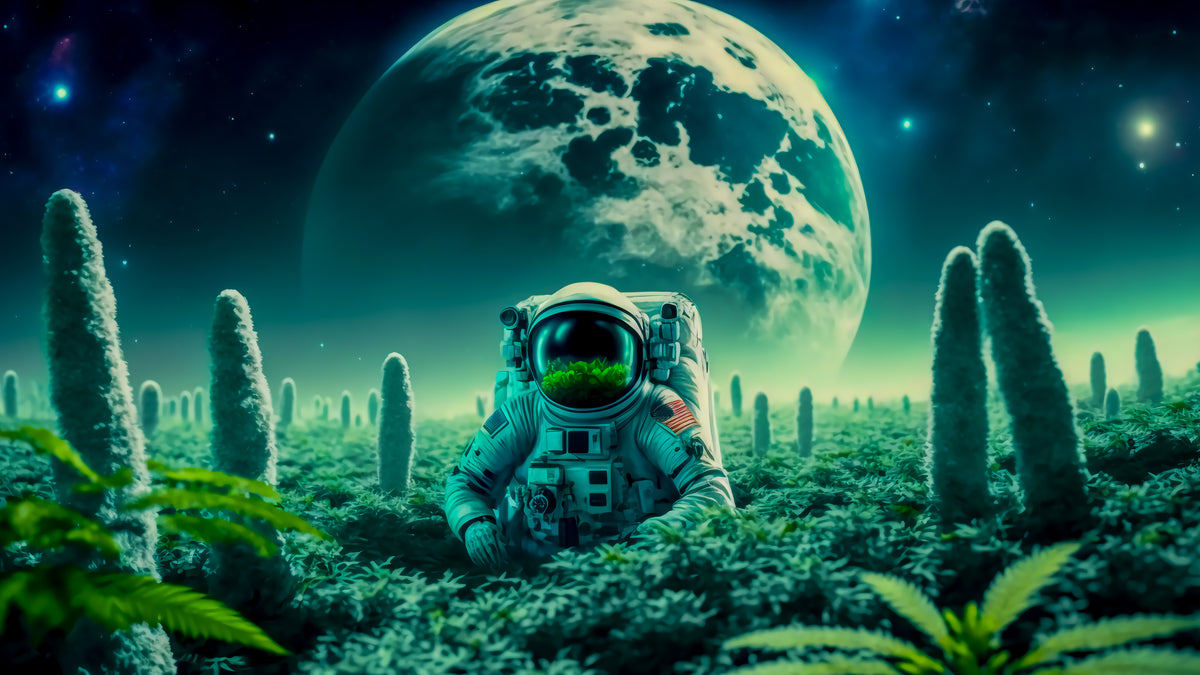 XXL Leinwandbilder Astronaut High Moon