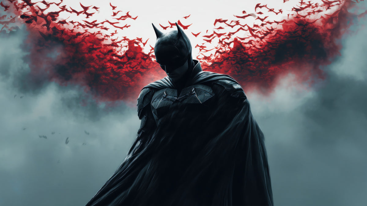 XXL Leinwandbilder Batman The Hero Who Never Gives Up