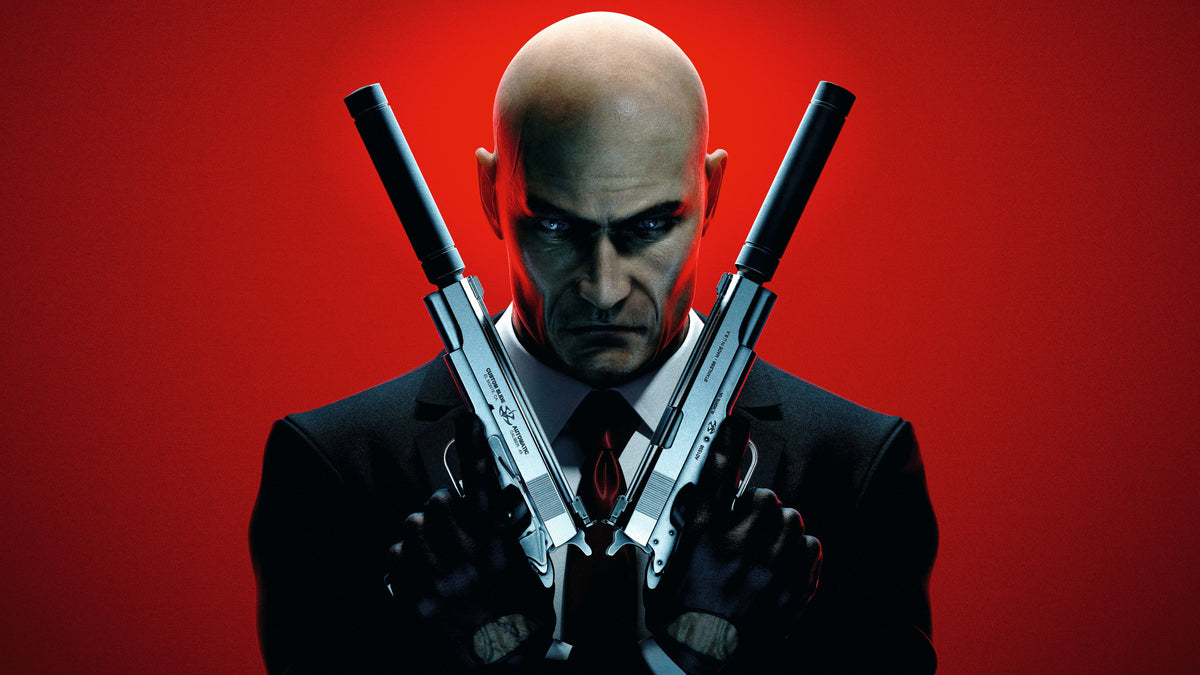 XXL Leinwandbilder Hitman Waffen gekreuzt