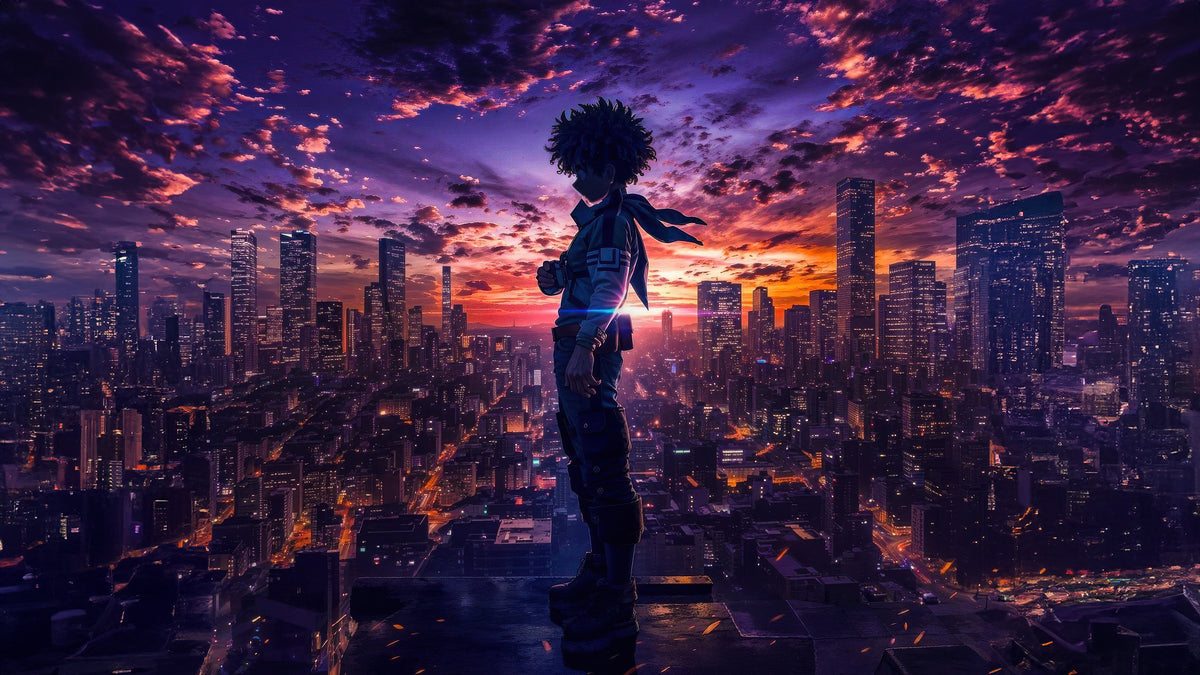 XXL Leinwandbilder Izuku Midoriyam Deku Manga-Serie „My Hero Academia“ Kōhei Horikoshi