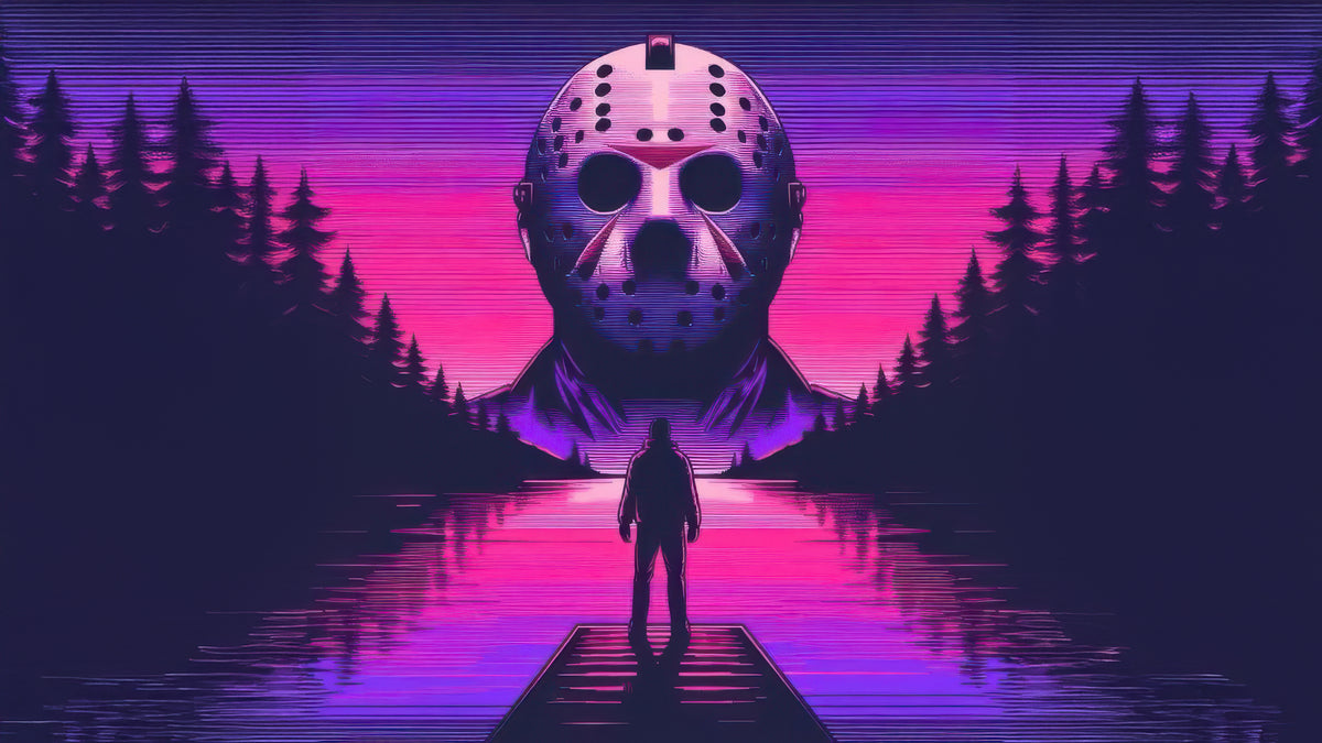 XXL Leinwandbilder Jason Voorhees Freitag der 13. Crystal Lake