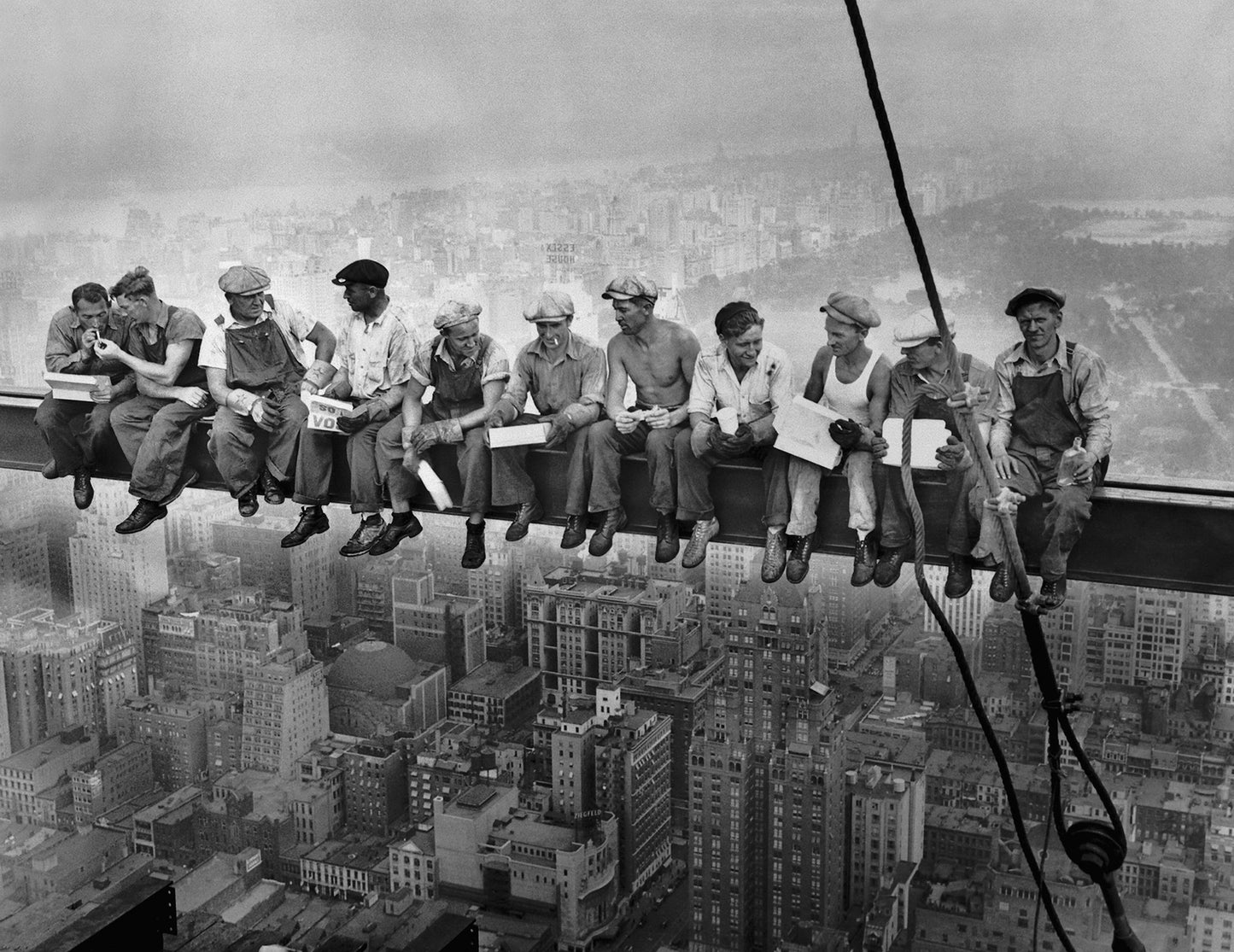 XXL Leinwandbilder Lunch on a skyscraper