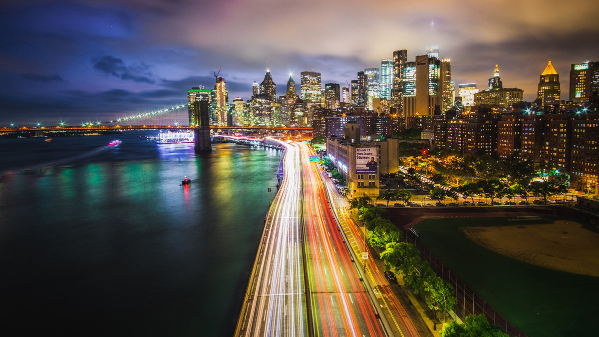 XXL Leinwandbilder NYC Manhattan Nacht