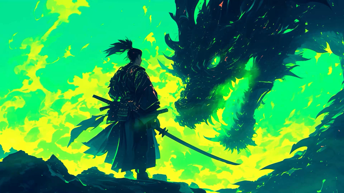 XXL Leinwandbilder Samurai Swords