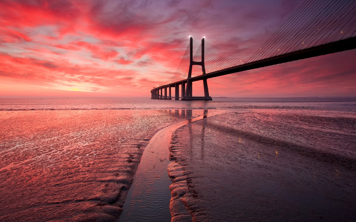 XXL Leinwandbilder Vasco Da Gama Brücke