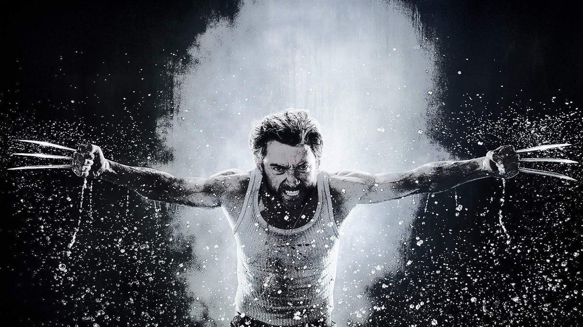 XXL Leinwandbilder X Men Wolverine Hugh Jackman Schwarz Weiss
