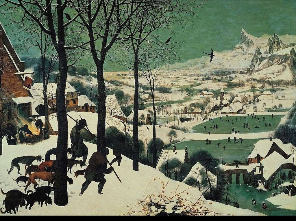 XXL Leinwandbild Die Heimkehr der Jäger - Pieter Brueghel d. Ä.