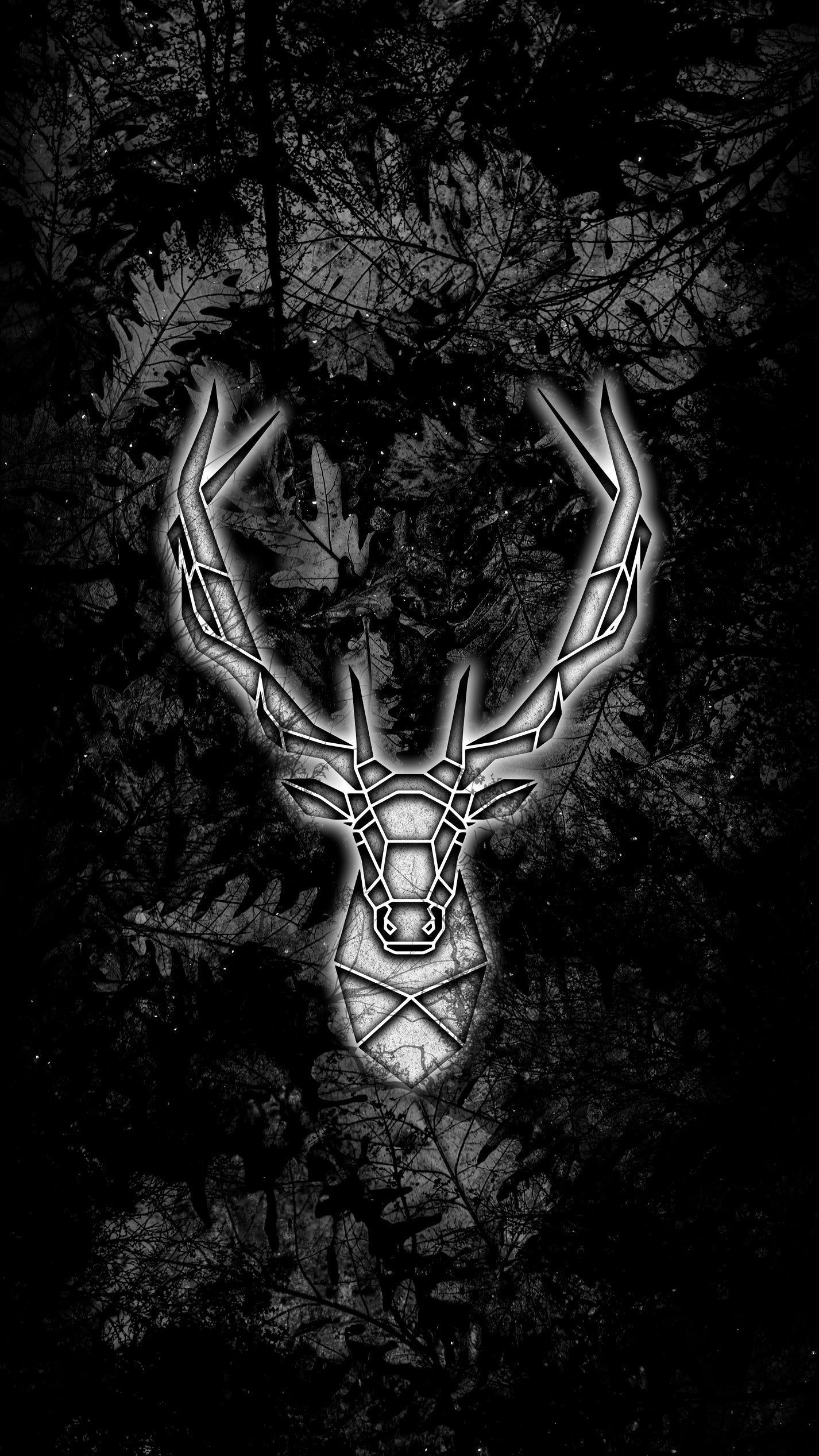 x629 - XXL Leinwandbilder Jägermeister Hirsch Geweih Schwarz Weiß Wald Bäume Äste Tiere Alkohol Drinks - MEGA XXXL 160X90 CM Leinwandbilder inkl. Holzrahmen