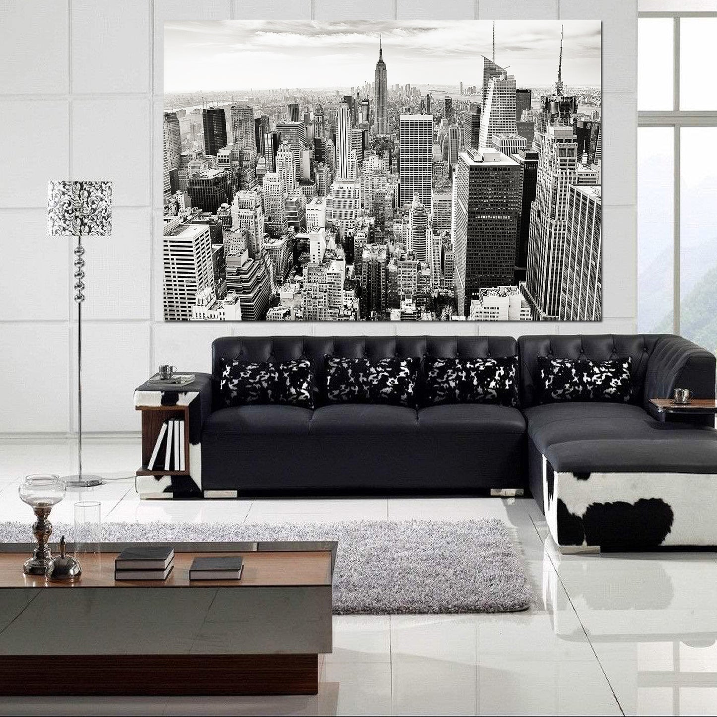 MEGA XXXL 160X90 CM Leinwandbilder inkl. Holzrahmen L12 NEW YORK SKYLINE
