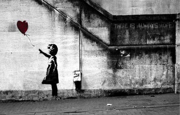 MEGA XXXL 160X90 CM Leinwandbilder inkl. Holzrahmen Banksy Baloon Mädchen W18