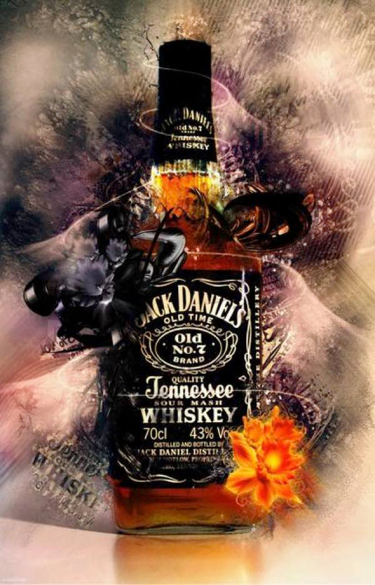 MEGA XXXL 160X90 CM Leinwandbilder inkl. Holzrahmen W23 - JACK DANIELS WHISKEY
