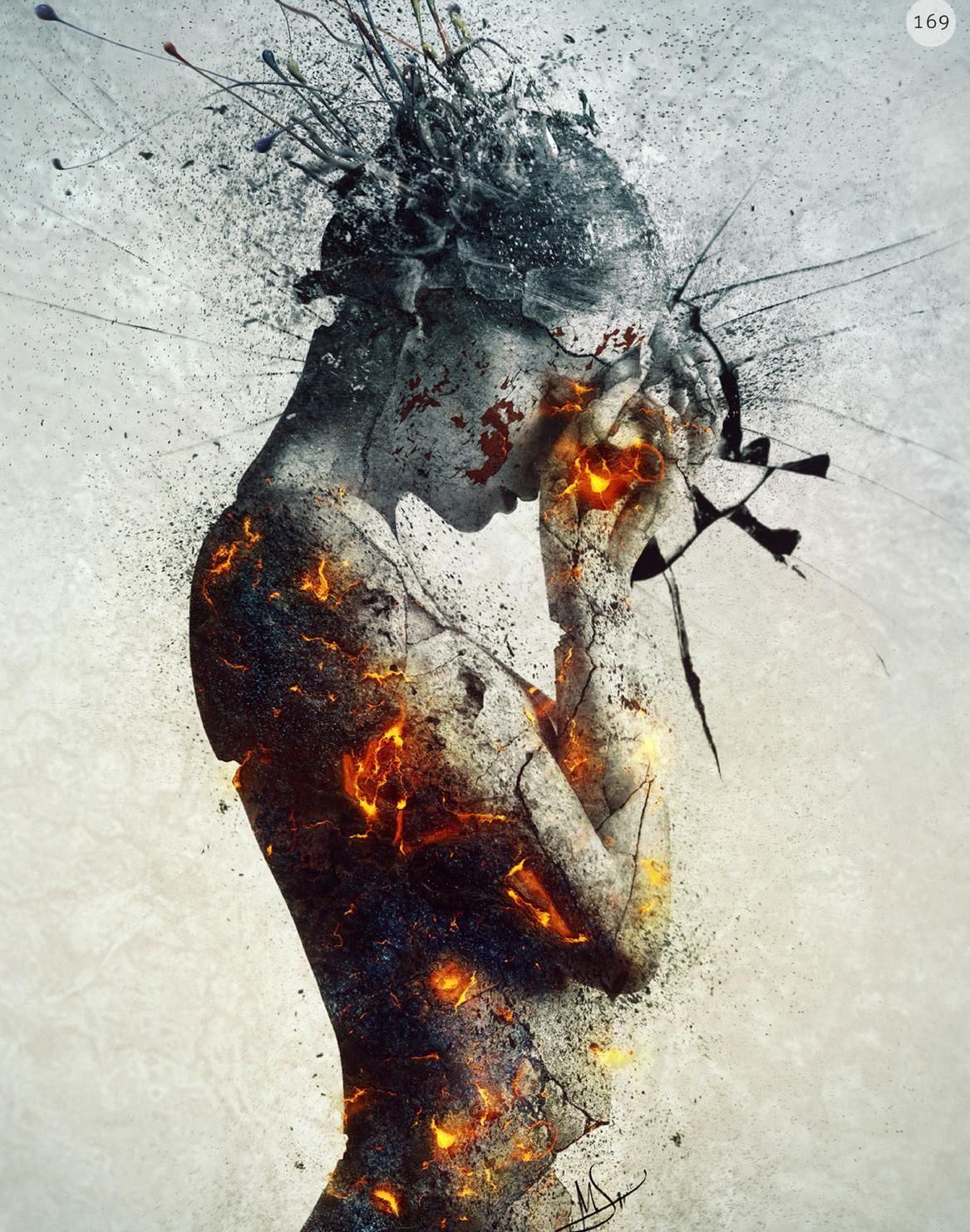 X17 - XXL LEINWANDBILDER - LEINWANDDRUCK MIT HOLZRAHMEN - FRAU ABSTRAKT