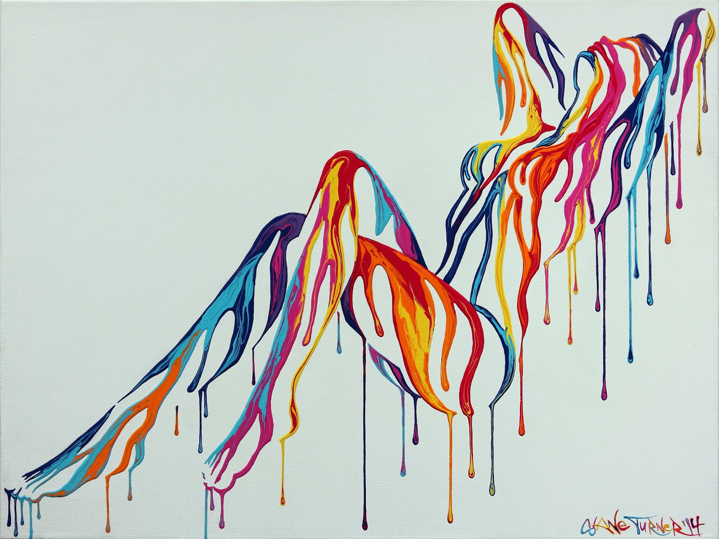 X263 - MEGA XXXL 160X90 CM Leinwandbilder inkl. Holzrahmen - Frau tintenkleks Gemälde Zeichnung Handgemalt