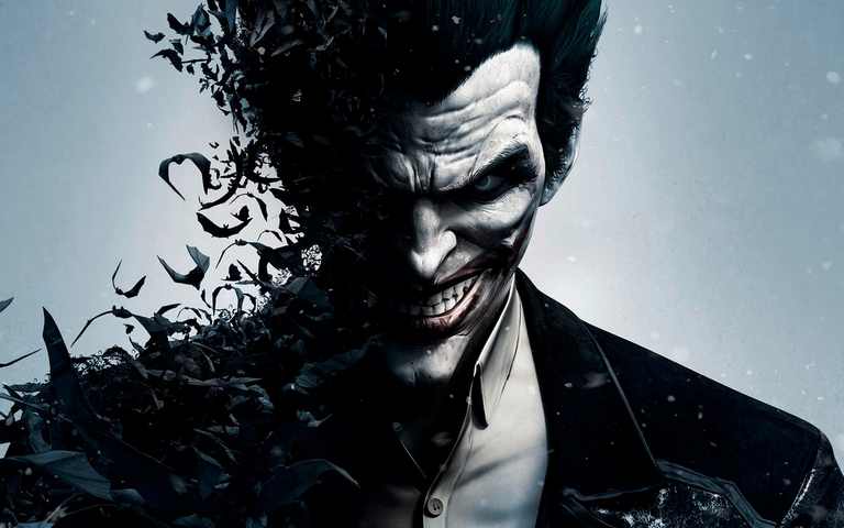 X437 - MEGA XXXL 160X90 CM Leinwandbilder inkl. Holzrahmen - Batman Joker Lachen