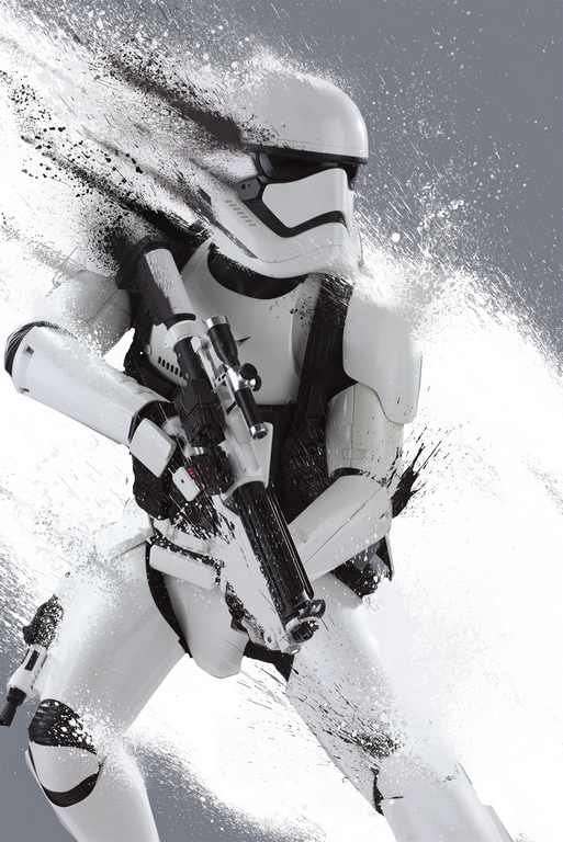 X471 - MEGA XXXL 160X90 CM Leinwandbilder inkl. Holzrahmen - Star Wars Stormtrooper
