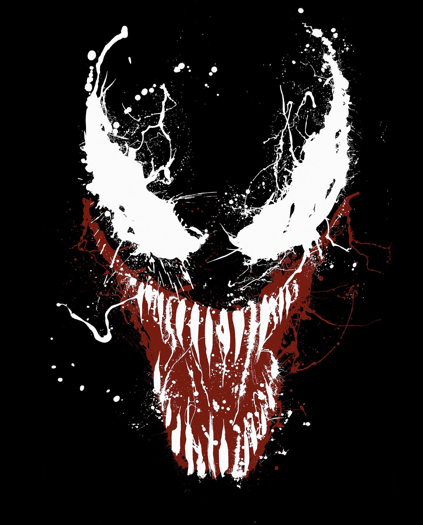 X62 MEGA XXXL 160X90 CM Leinwandbilder inkl. Holzrahmen VENOM SPIDER MAN MUND SCHWARZ FILME HOLLYWOOD