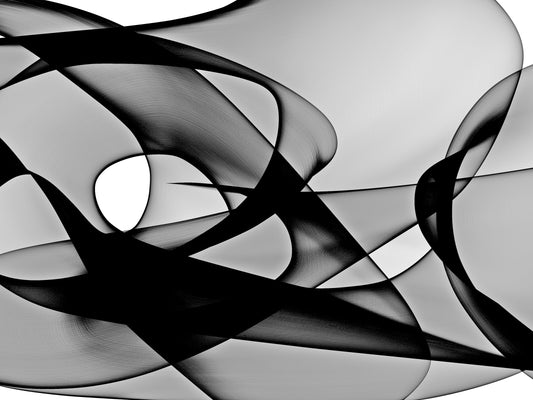 l101 MEGA XXXL 160X90 CM Leinwandbilder inkl. Holzrahmen ABSTRAKT SPIRALEN KURVEN ART MINIMAL SCHWARZ WEISS