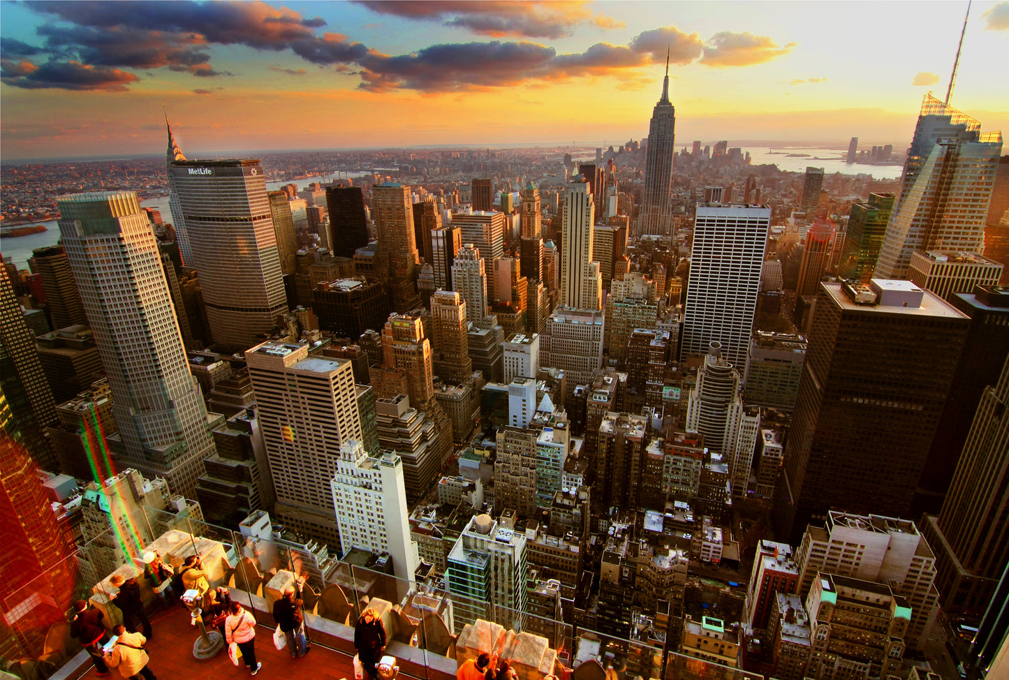 l13 MEGA XXXL 160X90 CM Leinwandbilder inkl. Holzrahmen NEW YORK SKYLINE