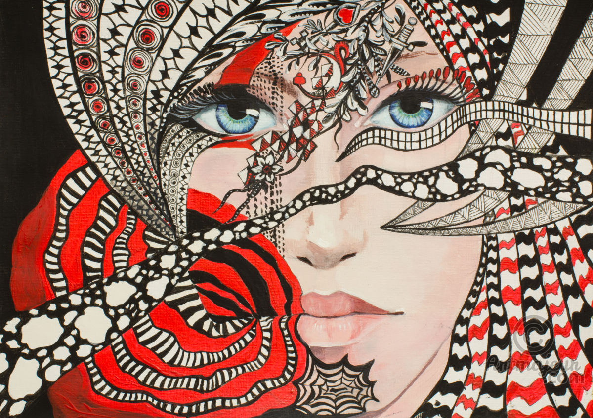 l289 XXL LEINWANDBILDER - LEINWANDDRUCK MIT HOLZRAHMEN - ROT BUNT MODERN WAND KUNST DRUCK DEKORATION GEMÄLDE