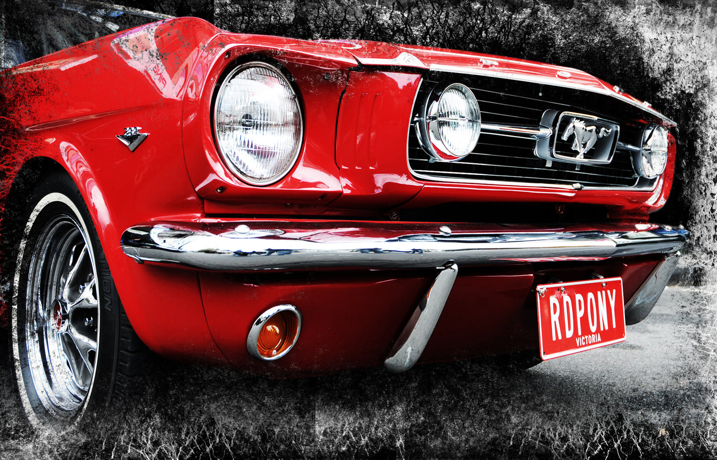 l9 MEGA XXXL 160X90 CM Leinwandbilder inkl. Holzrahmen HOT ROD MUSTANG FORD