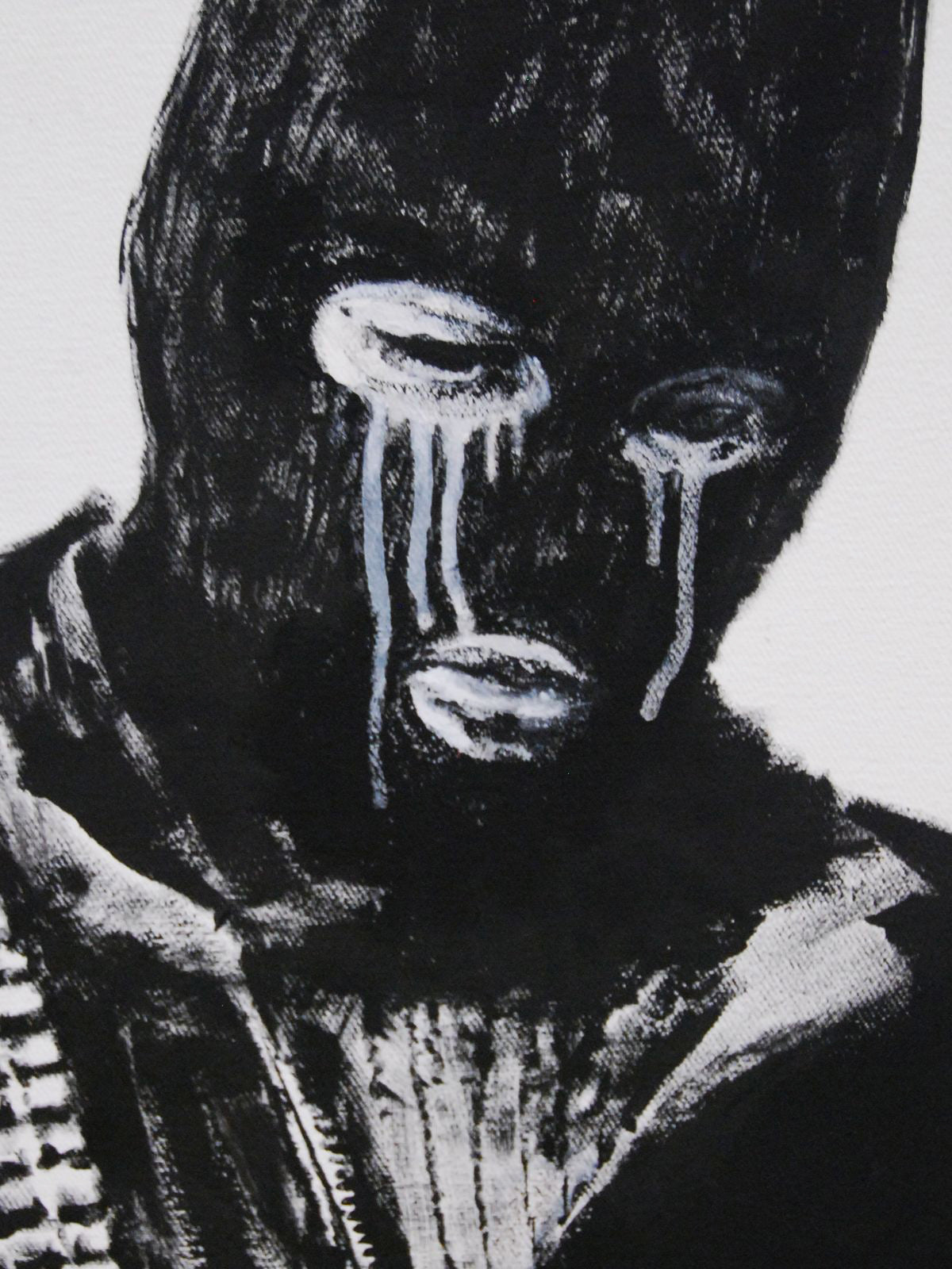 MEGA XXXL 160X90 CM Leinwandbilder inkl. Holzrahmen Banksy SAD THUG