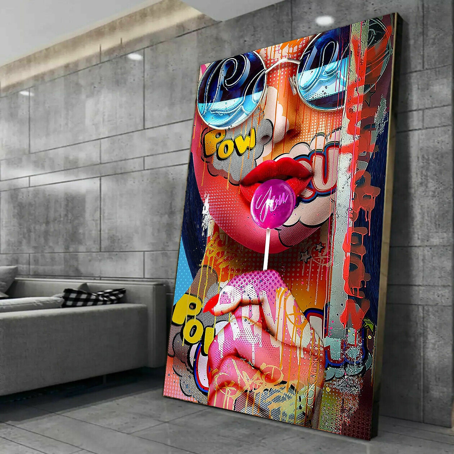 MEGA XXXL 160X90 CM Leinwandbilder inkl. Holzrahmen X114 - XXL Leinwandbild Lollipop