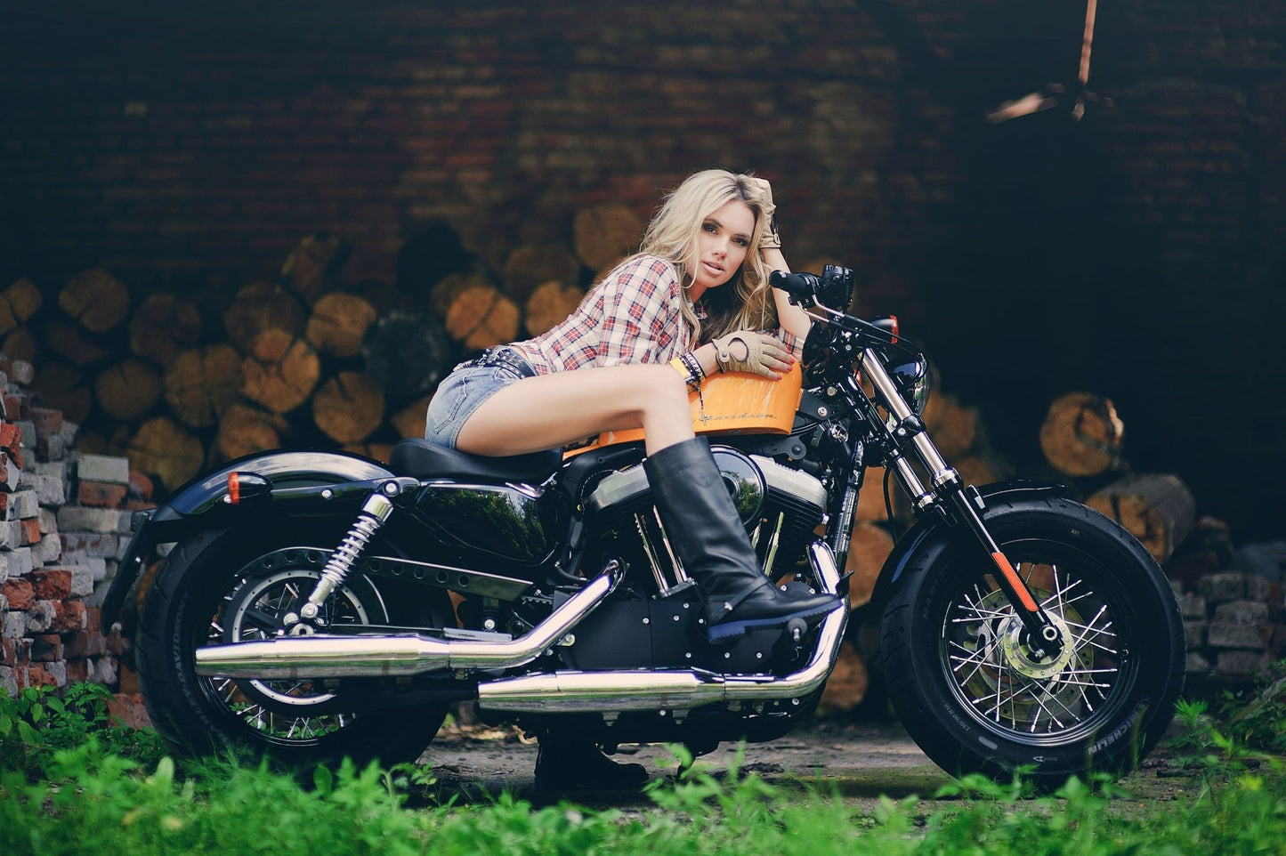MEGA XXXL 160X90 CM Leinwandbilder inkl. Holzrahmen Frau Sexy Akt Sportwagen Ferrari Schwarz Dessous Motorrad Natur