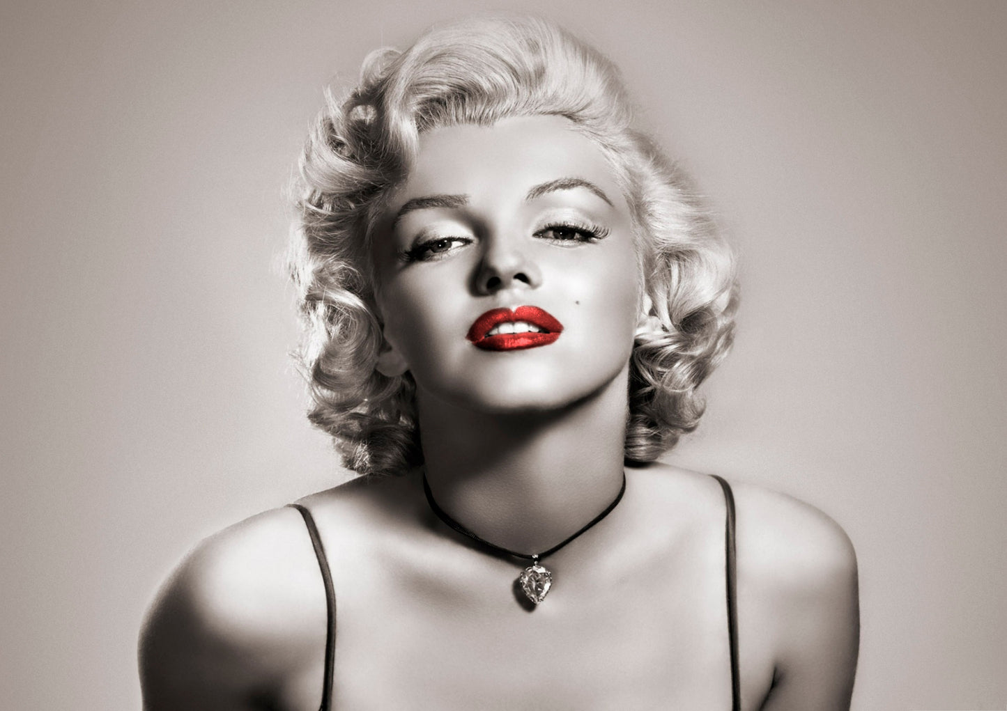 MEGA XXXL 160X90 CM Leinwandbilder inkl. Holzrahmen - MARILYN MONROE SCHWARZ WEISS ROT HOLLYWOOD STARS