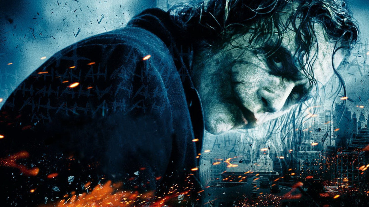 MEGA XXXL 160X90 CM Leinwandbilder inkl. Holzrahmen w39 Joker Batman