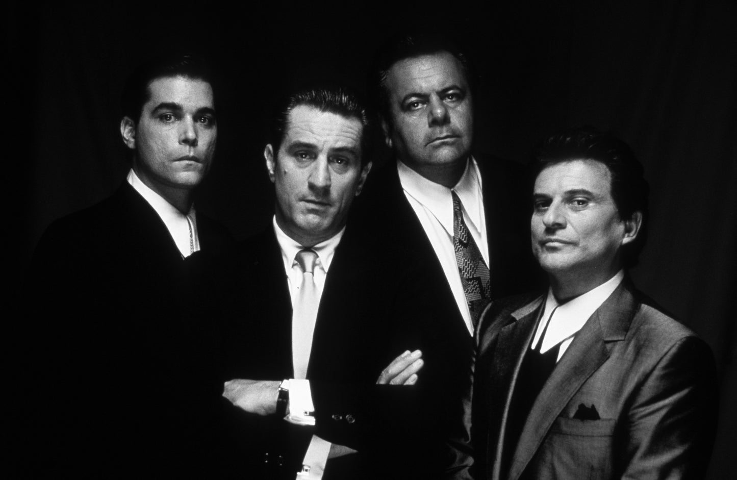 MEGA XXXL 160X90 CM Leinwandbilder inkl. Holzrahmen -Goodfellas Mafia Gangster De Niro Pesci Liotta Klassiker Schwarz Weiss