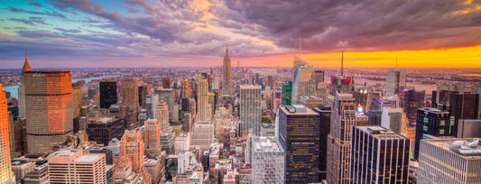 PANORAMA42 - XXL-LEINWANDBILDER-PANORAMA-NEW-YORK-SKYLINE-HIMMEL-STADT-BROOKLYN-BRIDGE