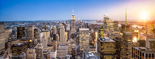 PANORAMA48 - XXL-LEINWANDBILDER-PANORAMA-NEW-YORK-SKYLINE-HIMMEL-STADT-BROOKLYN-BRIDGE