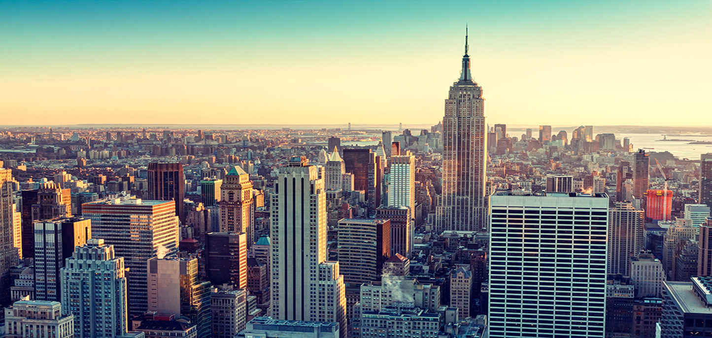 PANORAMA54 - XXL-LEINWANDBILDER-PANORAMA-NEW-YORK-SKYLINE-HIMMEL-STADT-BROOKLYN-BRIDGE-ENGELSBLAU