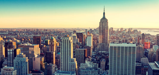 PANORAMA54 - XXL-LEINWANDBILDER-PANORAMA-NEW-YORK-SKYLINE-HIMMEL-STADT-BROOKLYN-BRIDGE-ENGELSBLAU