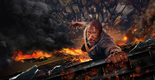 XXL Leinwandbilder  Dwayne The Rock Johnson Skyscraper Movie