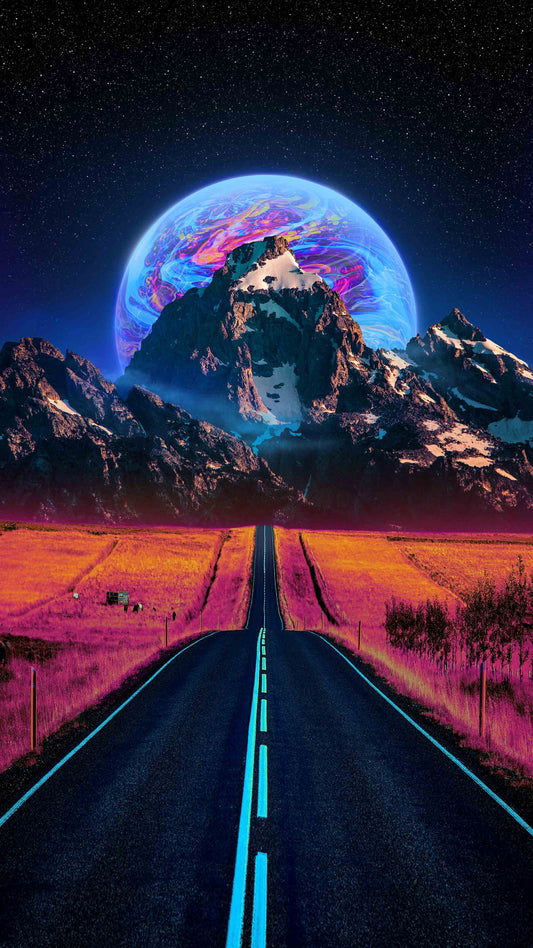 X703 - XXXL LEINWANDBILDER INKLUSIVE HOLZRAHMEN - AUSSERIRDISCH PLANET HIMMEL STRASSE SCIENCEFICTION FANTASY WELTRAUM TRAUMHAFT UNENDLICHKEIT KREATIVITÄT