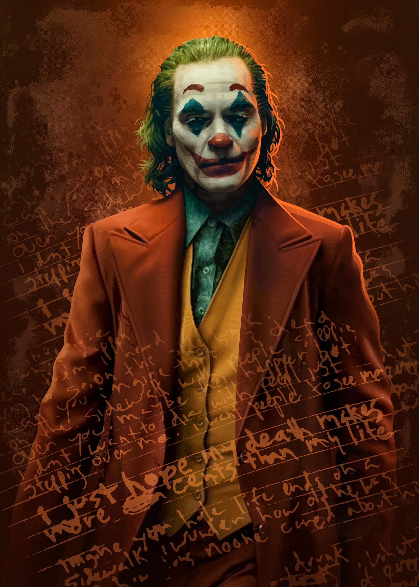 X772 - XXXL LEINWANDBILDER INKLUSIVE HOLZRAHMEN Joaquin Phoenix Joker Jokerfilm Jokerart Jokerfan Jokerstyle Jokerlife Jokerlove Jokercommunity Jokerfans Jokercosplay