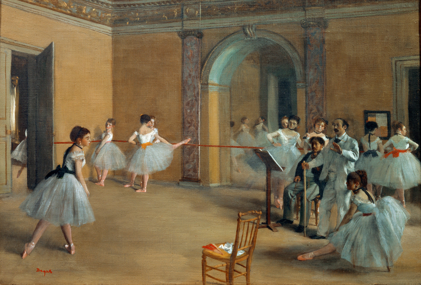 XXL Leinwandbild Ballettsaal der Oper in der Rue Peletier - Edgar Degas