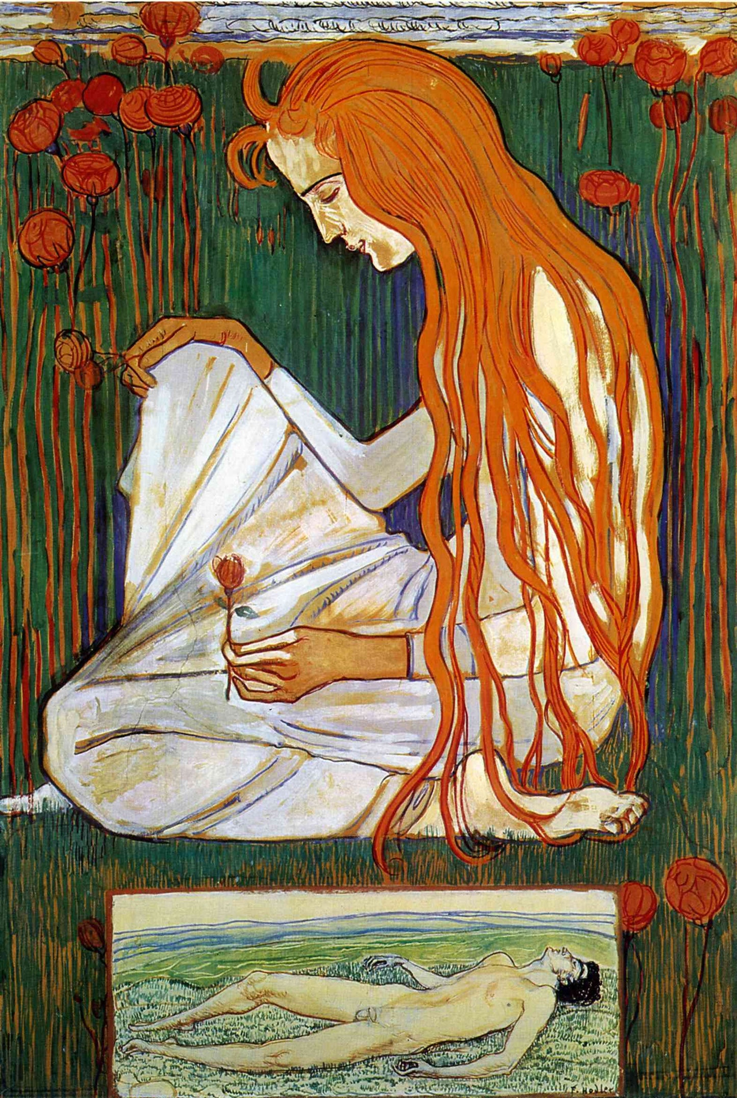 XXL Leinwandbild Der Traum. - Ferdinand Hodler