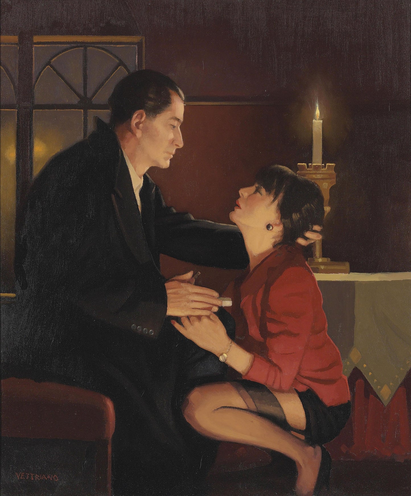 XXL Leinwandbild Jack Vettriano