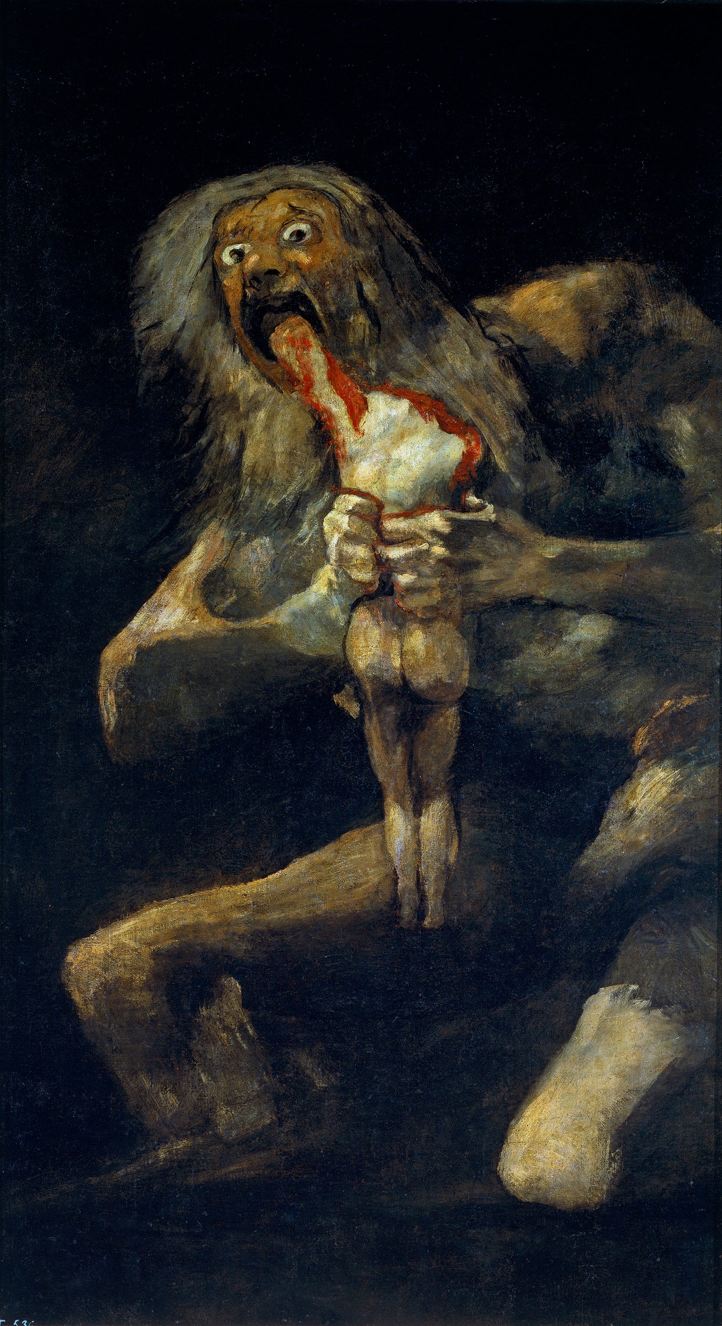 XXL Leinwandbild Saturn verschlingt eines seiner Kinder - Francisco José de Goya