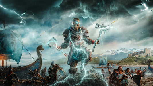 XXL Leinwandbilder Assassins Creed Valhalla Vikinger Germanen