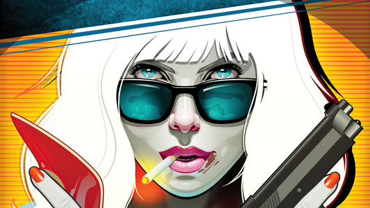 XXL Leinwandbilder Atomic Blonde Illustration