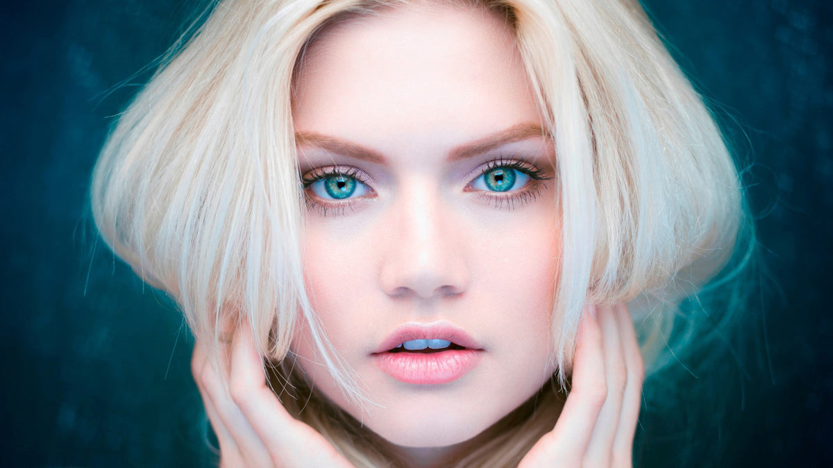 XXL Leinwandbilder Beautiful Eyes Blonde Girl