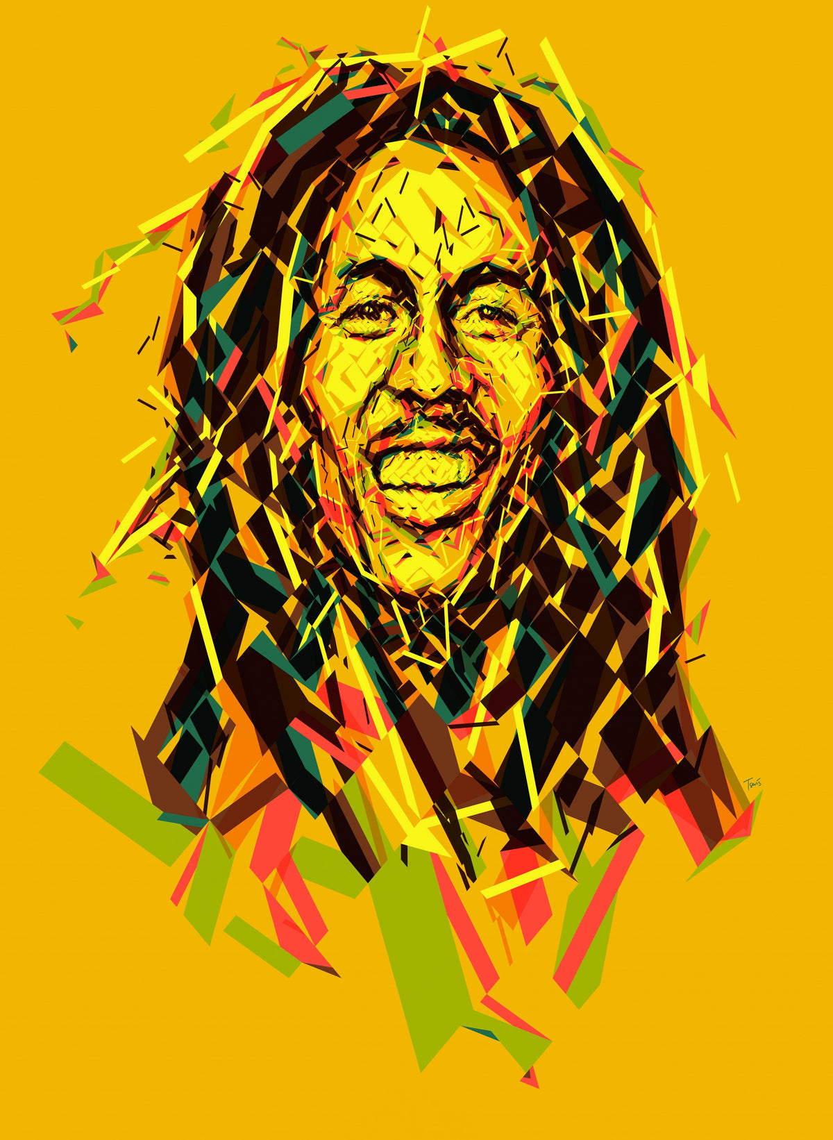 XXL Leinwandbilder Bob Marley Abstract Art