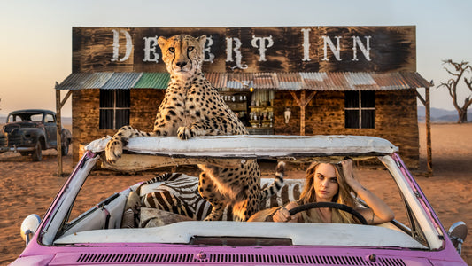 XXL Leinwandbilder Cara Delevingne In Namibia